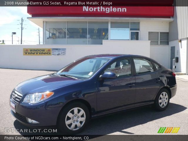 2008 Hyundai Elantra GLS Sedan in Regatta Blue Metallic