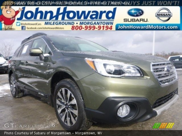 2015 Subaru Outback 2.5i Limited in Wilderness Green Metallic