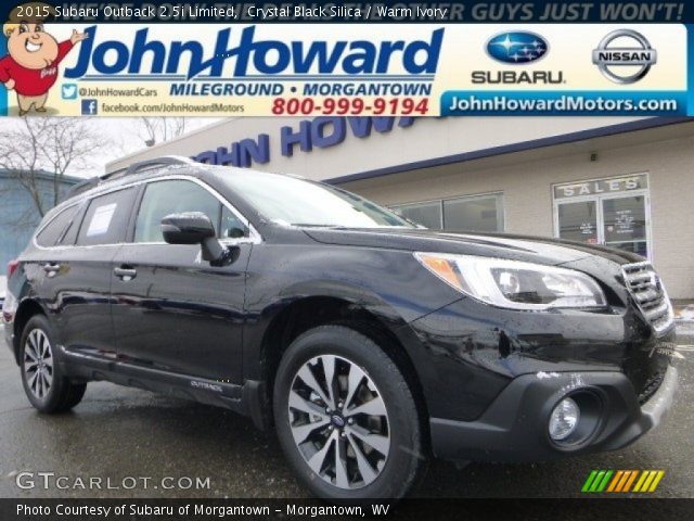 2015 Subaru Outback 2.5i Limited in Crystal Black Silica