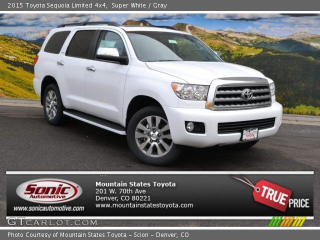 2015 Toyota Sequoia Limited 4x4 in Super White