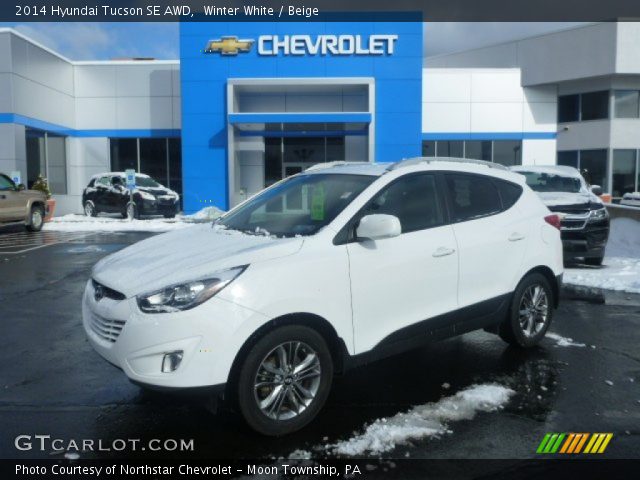 2014 Hyundai Tucson SE AWD in Winter White