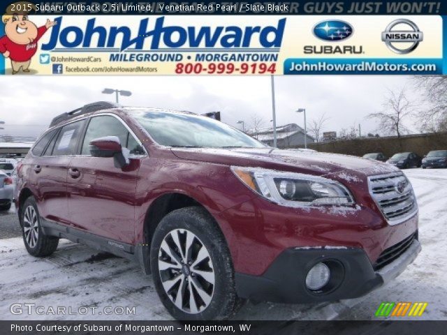 2015 Subaru Outback 2.5i Limited in Venetian Red Pearl