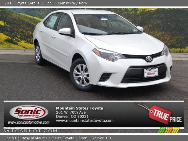 2015 Toyota Corolla LE Eco in Super White