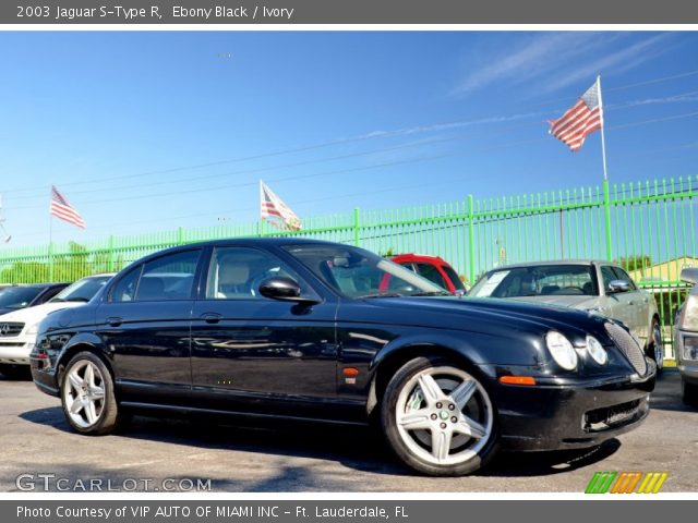 2003 Jaguar S-Type R in Ebony Black