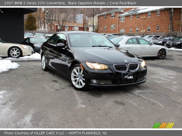 2007 BMW 3 Series 335i Convertible in Black Sapphire Metallic