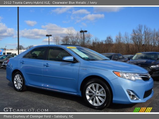 2012 Toyota Camry Hybrid XLE in Clearwater Blue Metallic