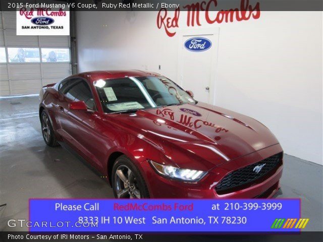 2015 Ford Mustang V6 Coupe in Ruby Red Metallic