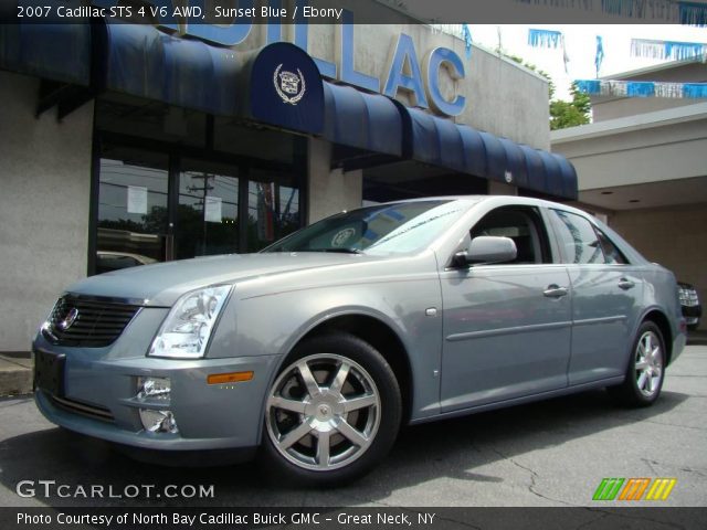 2007 Cadillac STS 4 V6 AWD in Sunset Blue