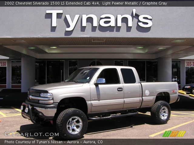 2002 Chevrolet Silverado 1500 LS Extended Cab 4x4 in Light Pewter Metallic