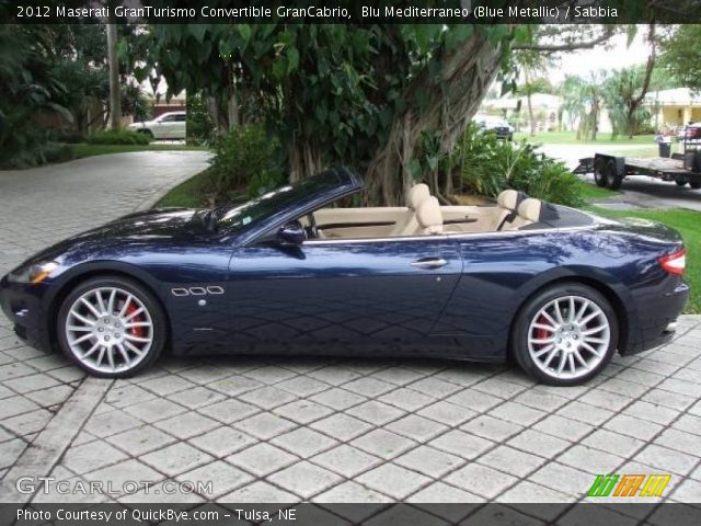 2012 Maserati GranTurismo Convertible GranCabrio in Blu Mediterraneo (Blue Metallic)