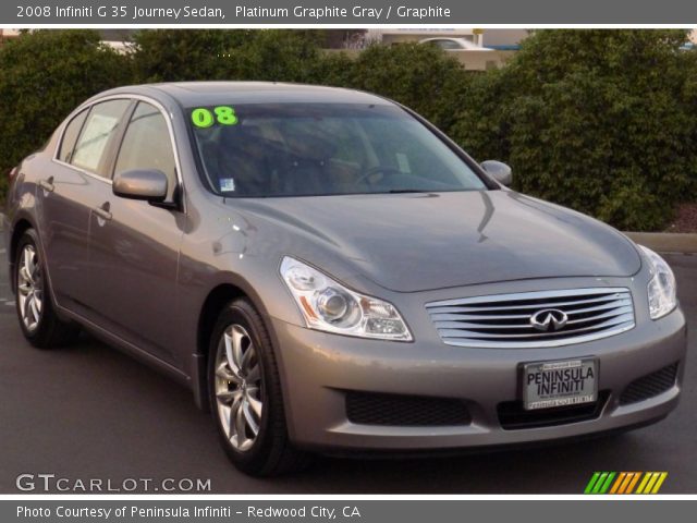 2008 Infiniti G 35 Journey Sedan in Platinum Graphite Gray