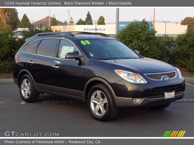 2008 Hyundai Veracruz Limited in Black Diamond Metallic