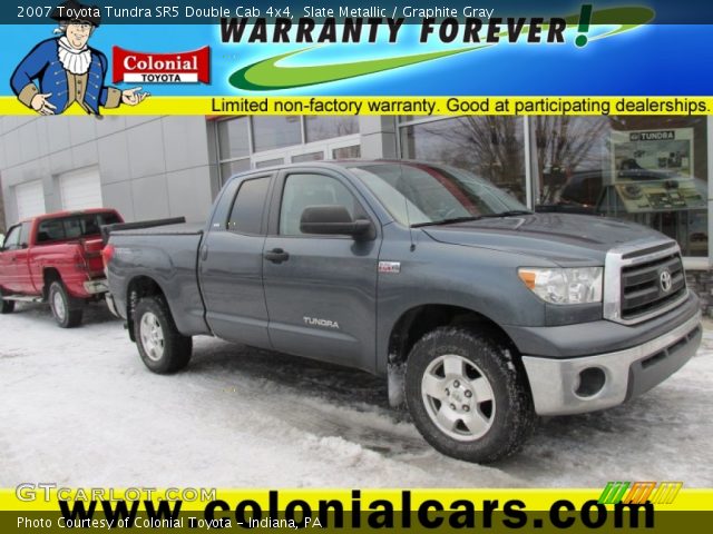 2007 Toyota Tundra SR5 Double Cab 4x4 in Slate Metallic