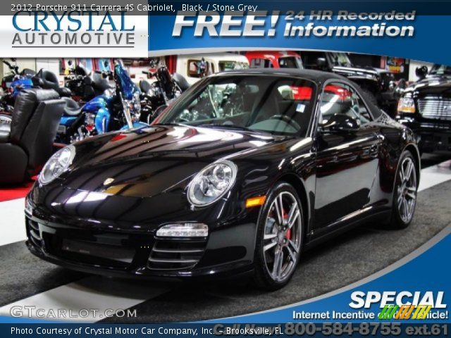 2012 Porsche 911 Carrera 4S Cabriolet in Black