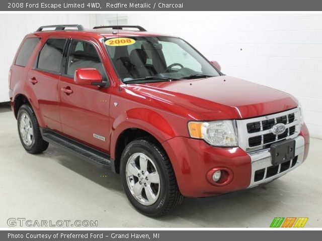 2008 Ford Escape Limited 4WD in Redfire Metallic