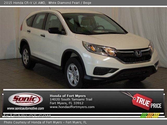 2015 Honda CR-V LX AWD in White Diamond Pearl