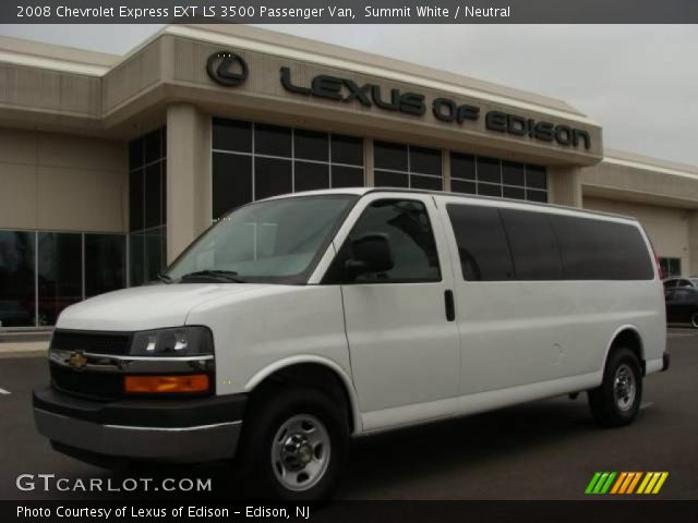 2008 Chevrolet Express EXT LS 3500 Passenger Van in Summit White