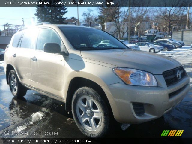 2011 Toyota RAV4 I4 4WD in Sandy Beach Metallic