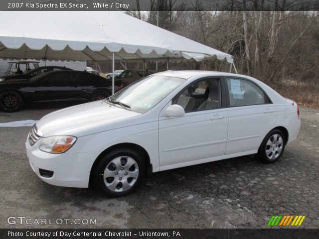 2007 Kia Spectra EX Sedan in White