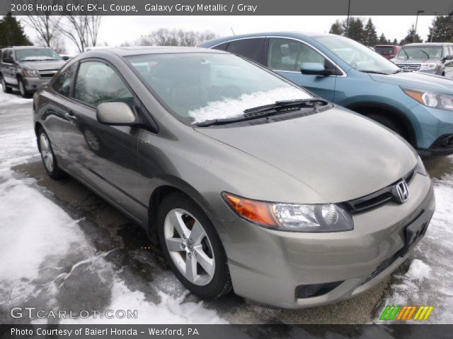 2008 Honda Civic EX-L Coupe in Galaxy Gray Metallic