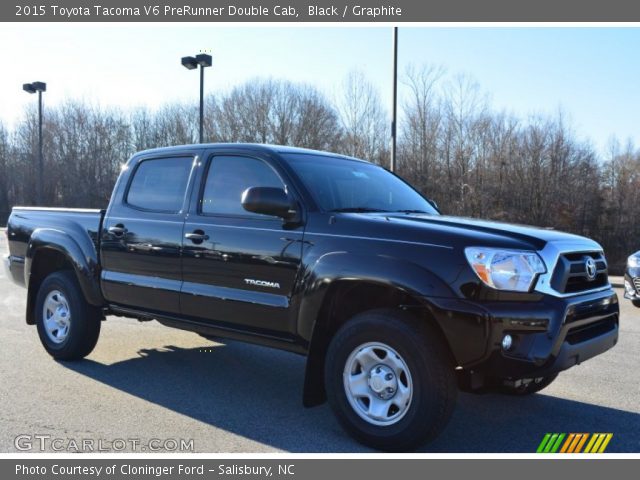 2015 Toyota Tacoma V6 PreRunner Double Cab in Black
