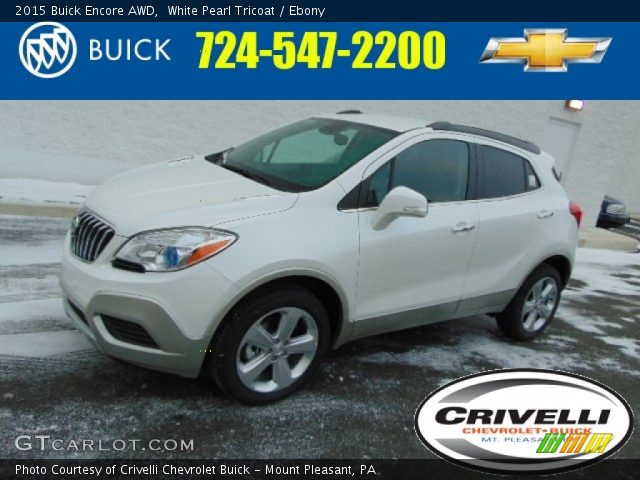 2015 Buick Encore AWD in White Pearl Tricoat