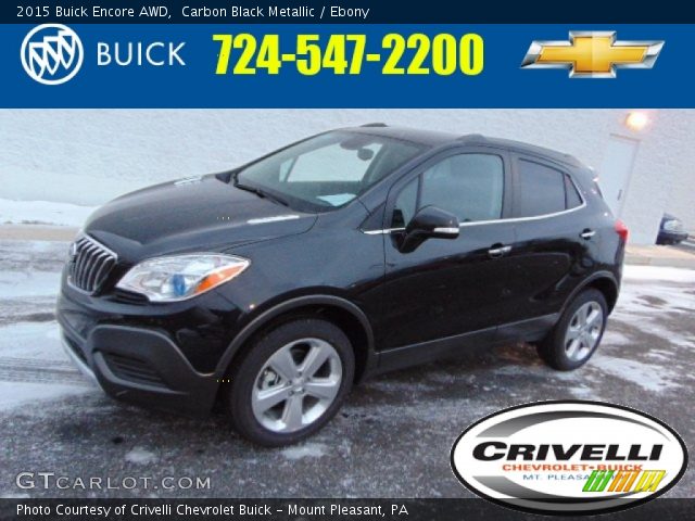 2015 Buick Encore AWD in Carbon Black Metallic