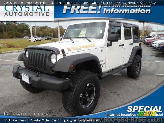 2010 Jeep Wrangler Unlimited Islander Edition 4x4 in Stone White