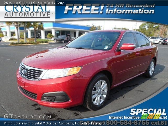 2010 Kia Optima LX in Spicy Red
