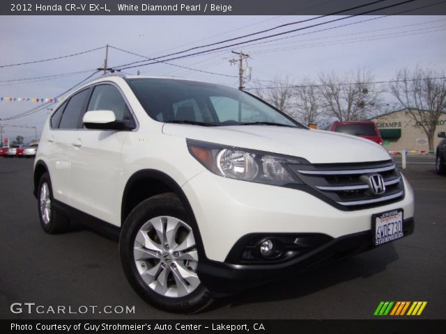 2012 Honda CR-V EX-L in White Diamond Pearl