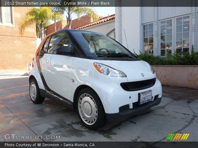 2012 Smart fortwo pure coupe in Crystal White