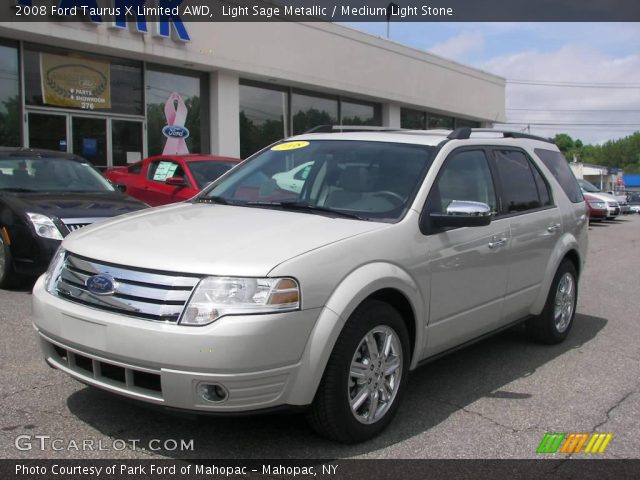 Light Sage Metallic 2008 Ford Taurus X Limited AWD with Medium Light ...