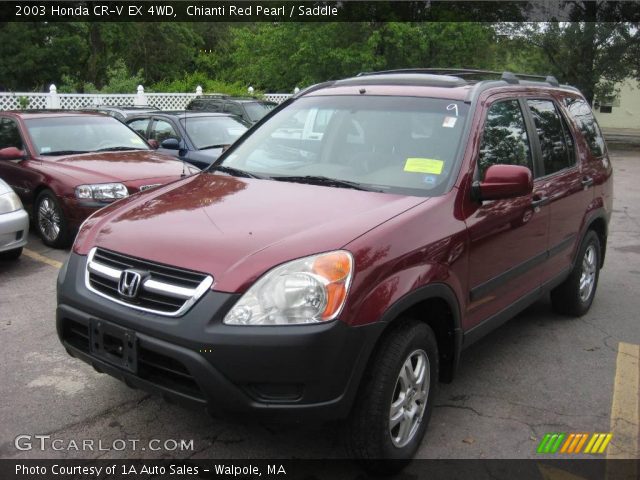 2003 Honda CR-V EX 4WD in Chianti Red Pearl