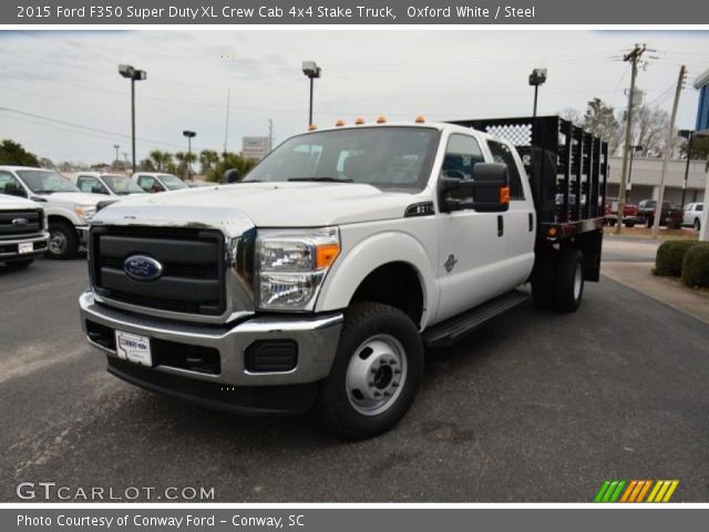 2015 Ford F350 Super Duty XL Crew Cab 4x4 Stake Truck in Oxford White
