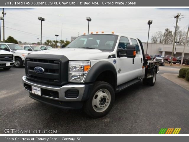 2015 Ford F450 Super Duty XL Crew Cab Flat Bed 4x4 in Oxford White