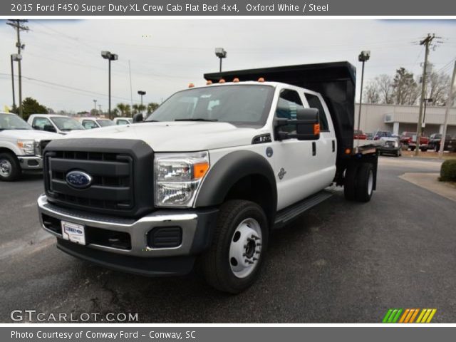 2015 Ford F450 Super Duty XL Crew Cab Flat Bed 4x4 in Oxford White