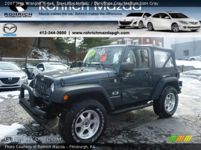 2007 Jeep Wrangler X 4x4 in Steel Blue Metallic