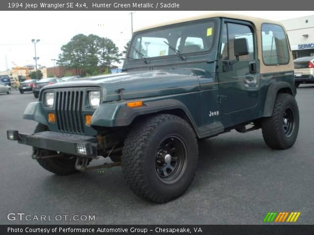 1994 Jeep Wrangler SE 4x4 in Hunter Green Metallic