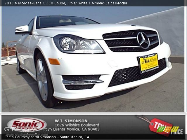 2015 Mercedes-Benz C 250 Coupe in Polar White