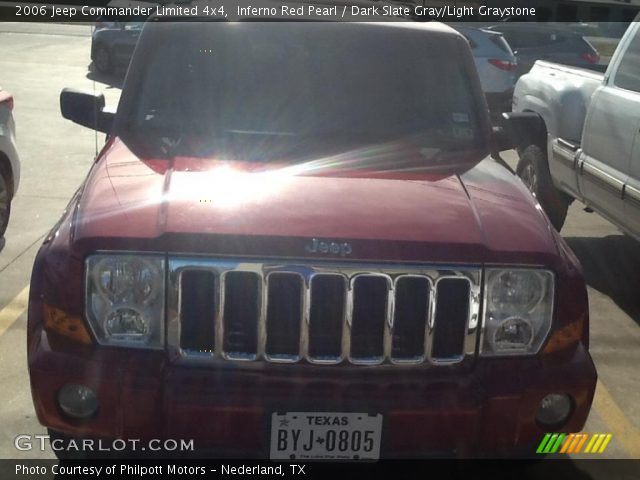 2006 Jeep Commander Limited 4x4 in Inferno Red Pearl