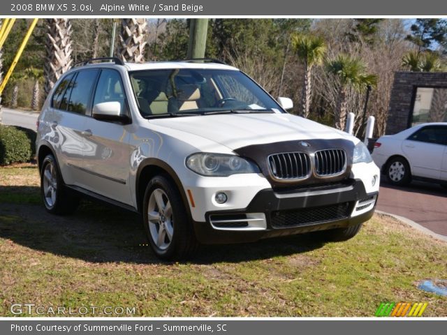 2008 BMW X5 3.0si in Alpine White