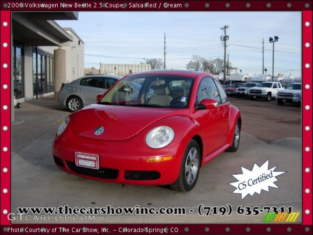 2006 Volkswagen New Beetle 2.5 Coupe in Salsa Red
