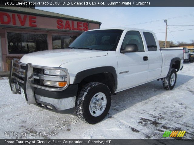 2001 Chevrolet Silverado 2500HD LS Extended Cab 4x4 in Summit White
