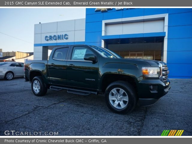 2015 GMC Canyon SLE Extended Cab in Emerald Green Metallic