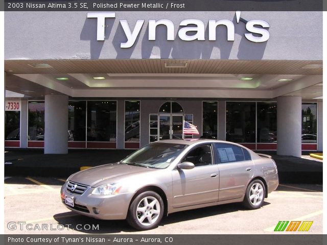 2003 Nissan Altima 3.5 SE in Polished Pewter Metallic