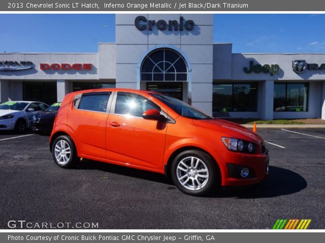 2013 Chevrolet Sonic LT Hatch in Inferno Orange Metallic