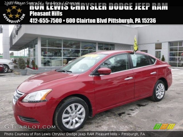 2013 Nissan Sentra SV in Red Brick