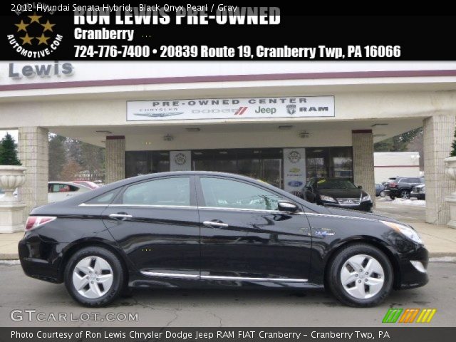 2012 Hyundai Sonata Hybrid in Black Onyx Pearl