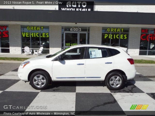 2013 Nissan Rogue S in Pearl White