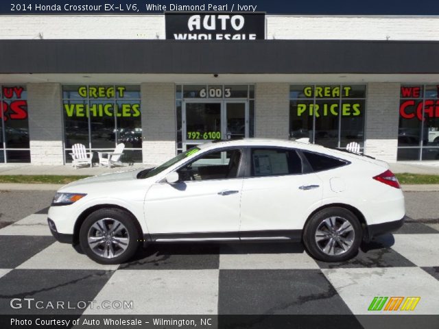 2014 Honda Crosstour EX-L V6 in White Diamond Pearl
